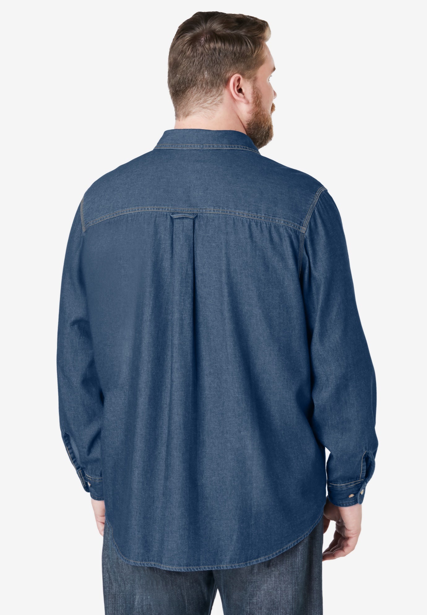 Long Sleeve Denim and Twill Shirt image number 1