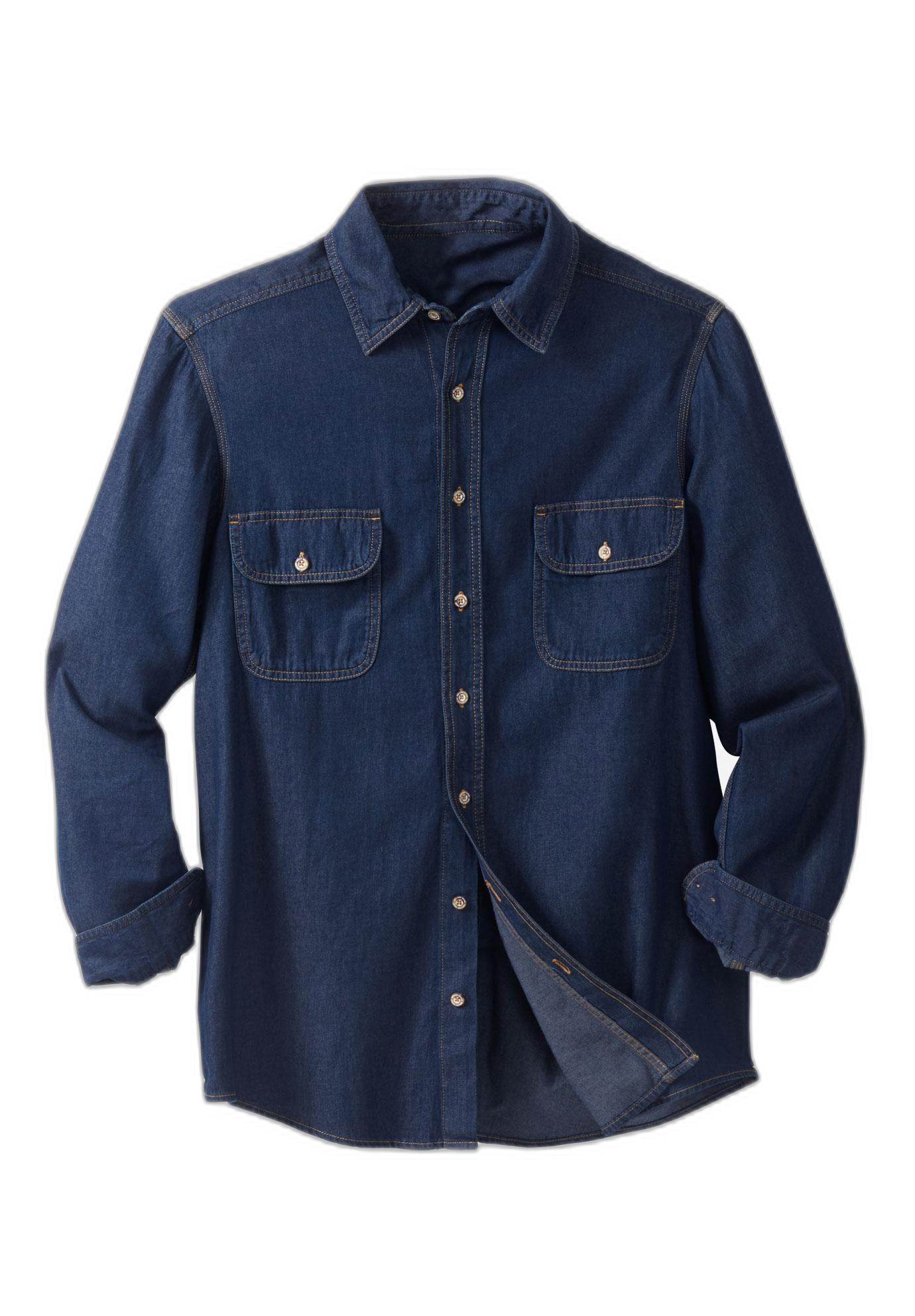 Long Sleeve Denim and Twill Shirt image number 0