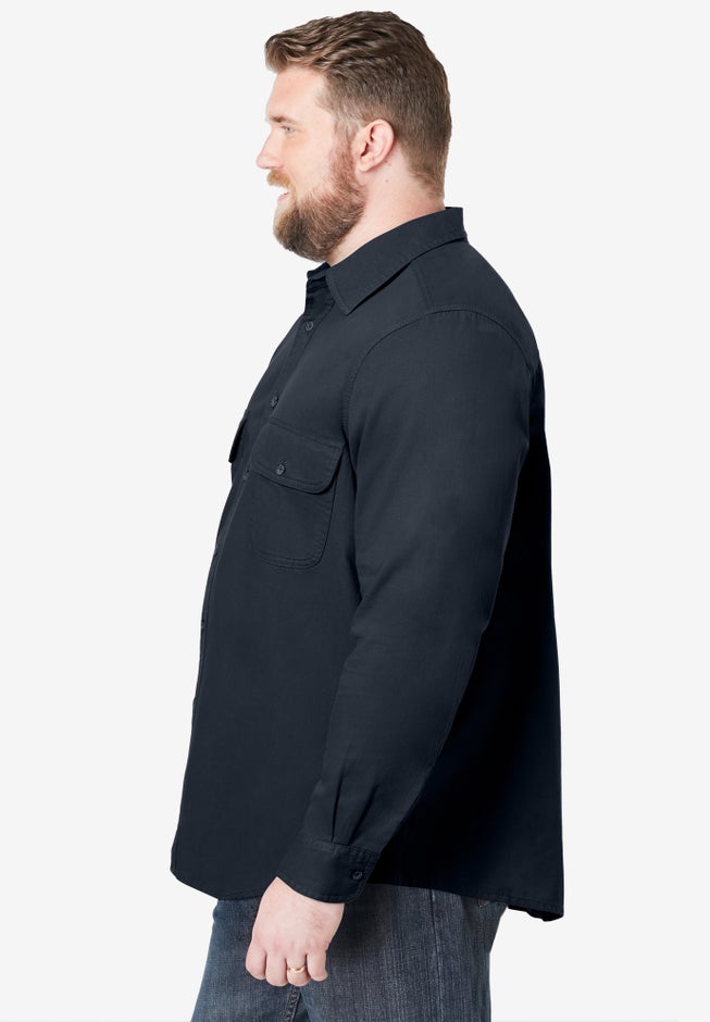 Long Sleeve Denim and Twill Shirt image number 2