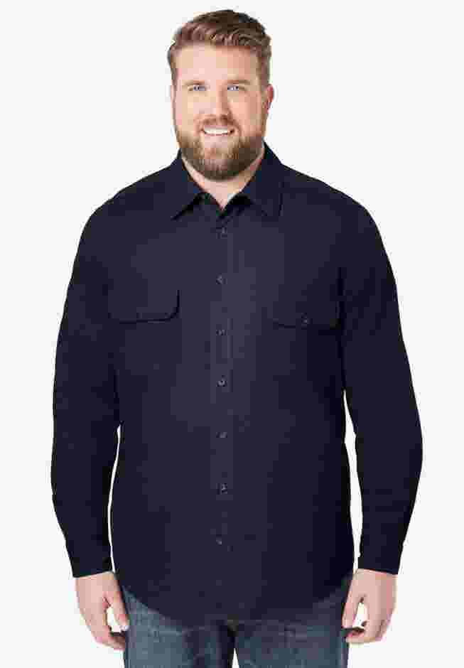 Long Sleeve Denim and Twill Shirt image number 3