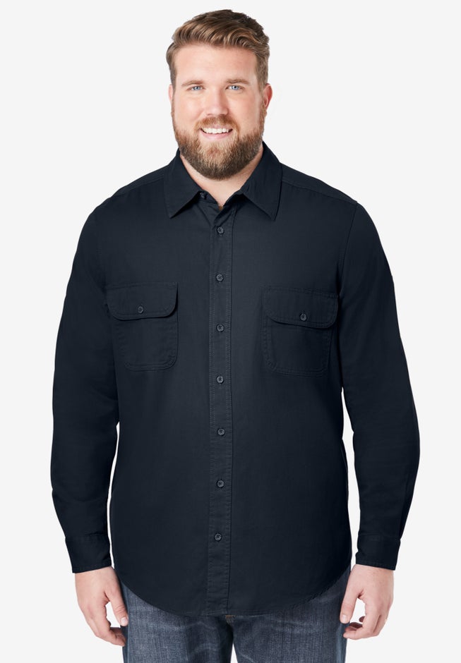Long Sleeve Denim and Twill Shirt image number 1