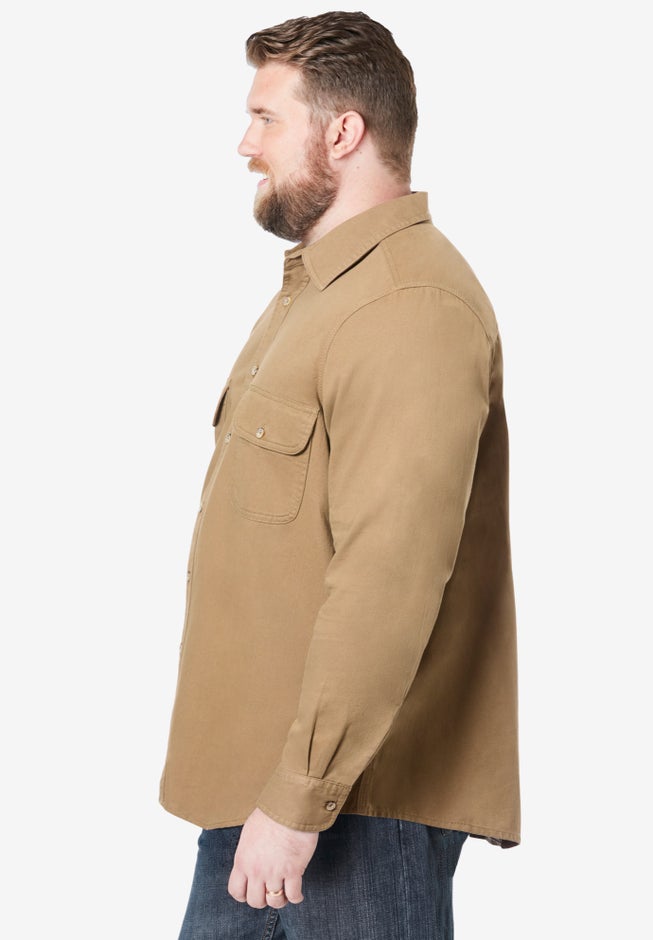 Long Sleeve Denim and Twill Shirt image number 2