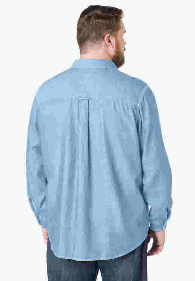 Long Sleeve Denim and Twill Shirt image number 1