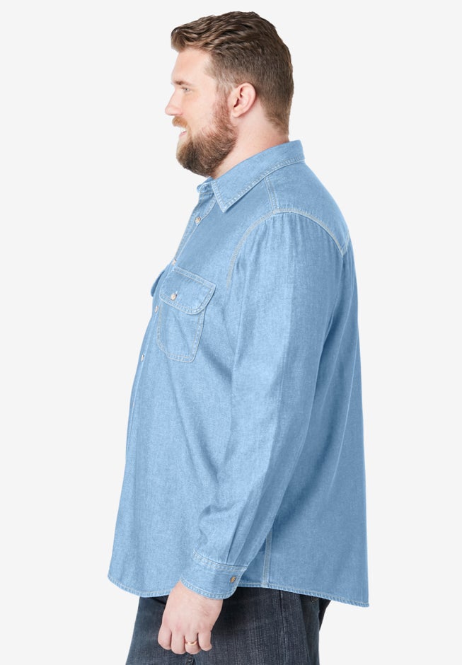 Long Sleeve Denim and Twill Shirt image number 2