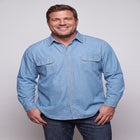 Long Sleeve Denim and Twill Shirt image number 0