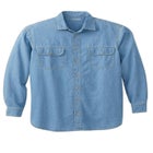 Long Sleeve Denim and Twill Shirt image number null