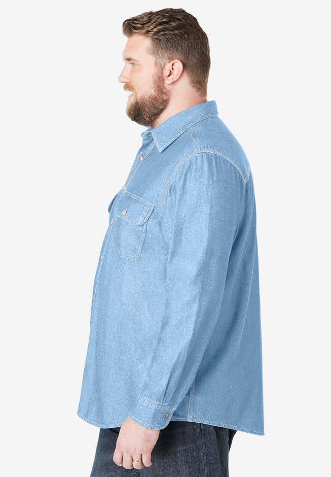 Long Sleeve Denim and Twill Shirt image number 2