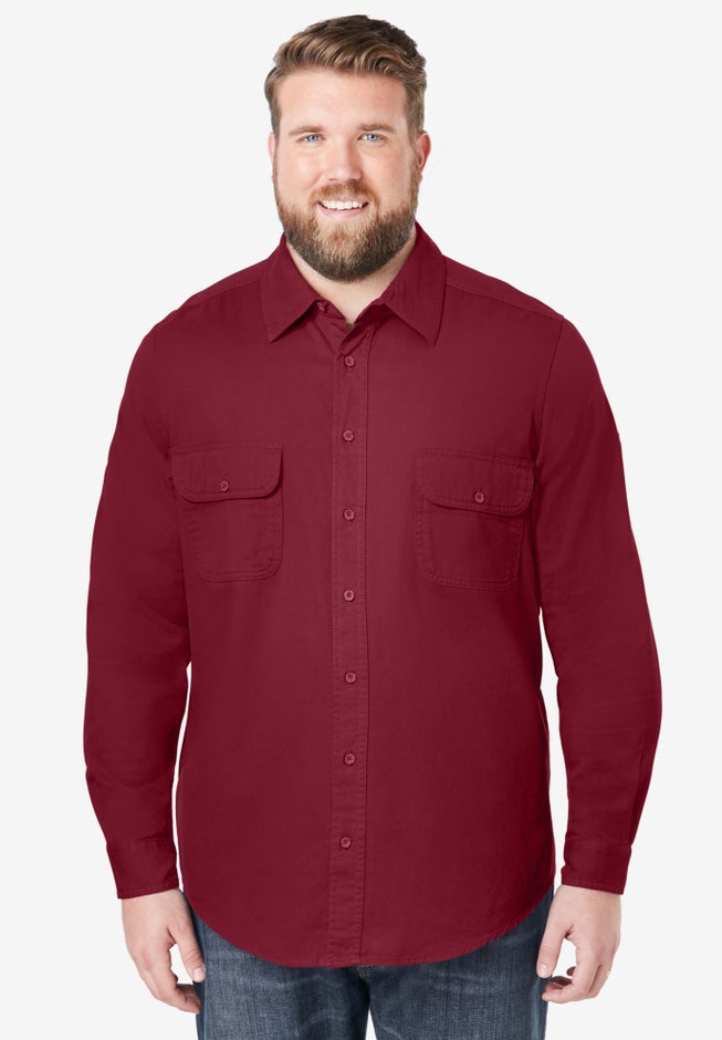 Long Sleeve Denim and Twill Shirt image number 3