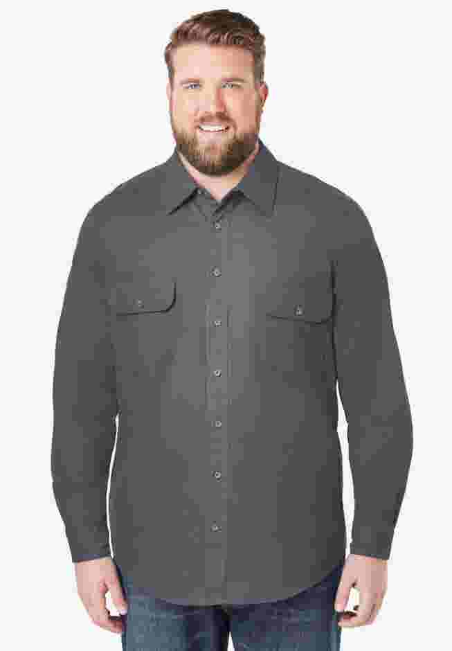 Long Sleeve Denim and Twill Shirt image number 3