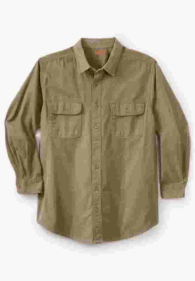 Long Sleeve Denim and Twill Shirt image number 0