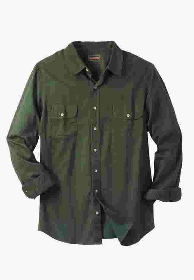 Long Sleeve Denim and Twill Shirt image number 0