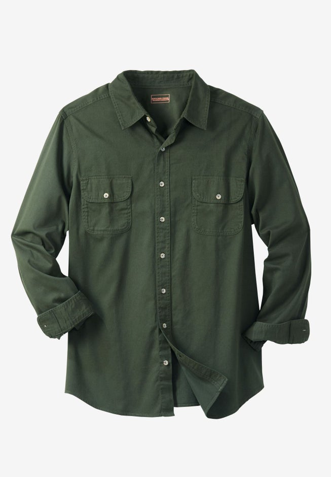 Long Sleeve Denim and Twill Shirt image number 0