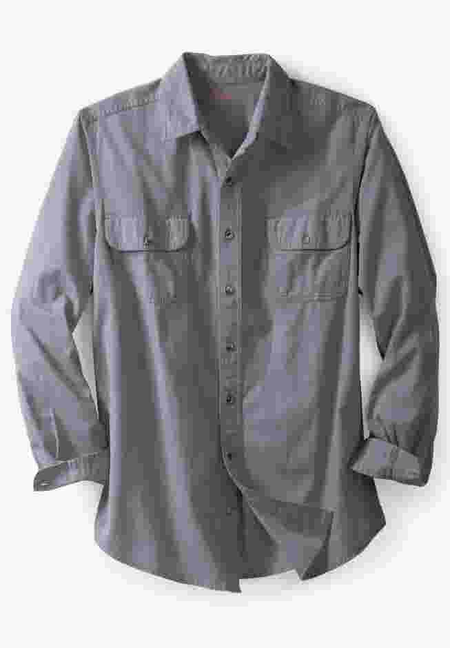 Long Sleeve Denim and Twill Shirt image number 0