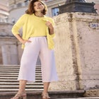 Fine Gauge Button-Front Cardigan image number null