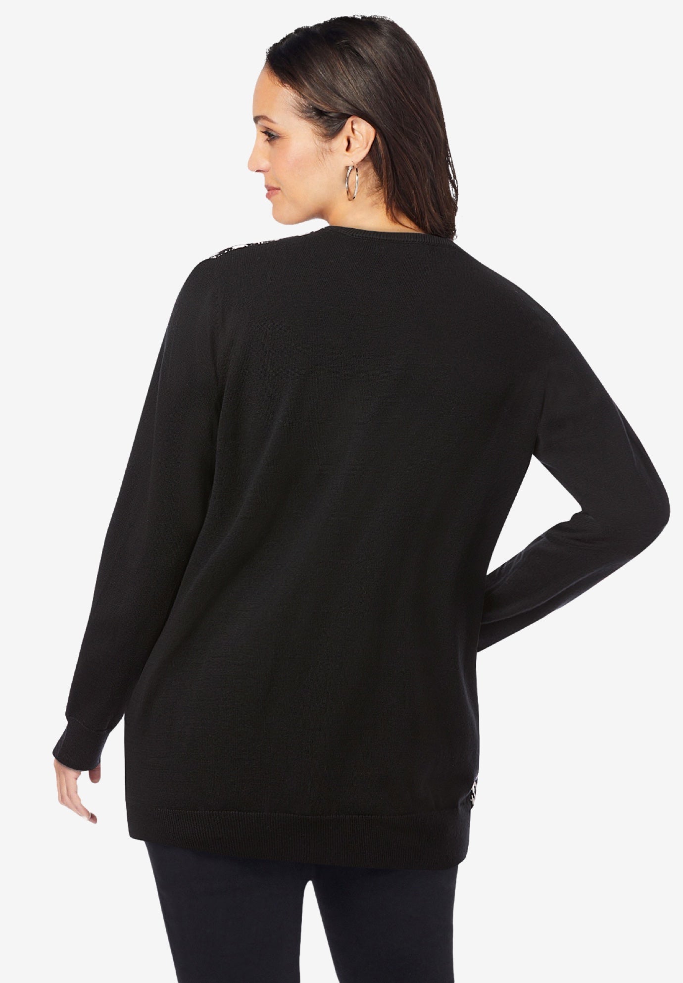 Fine Gauge Button-Front Cardigan image number 1