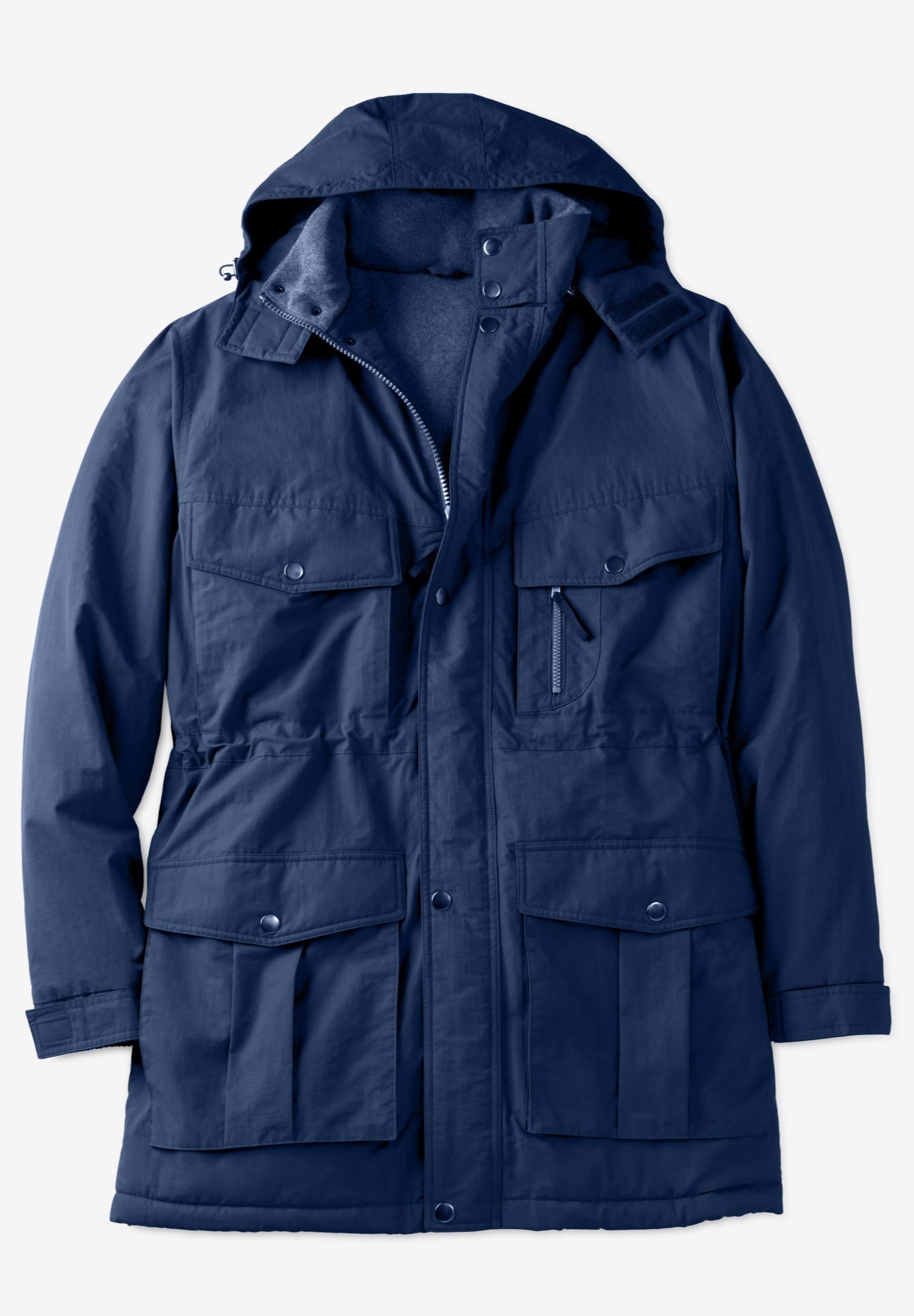 Longer-length Boulder Creek fleece-lined parka image number 0