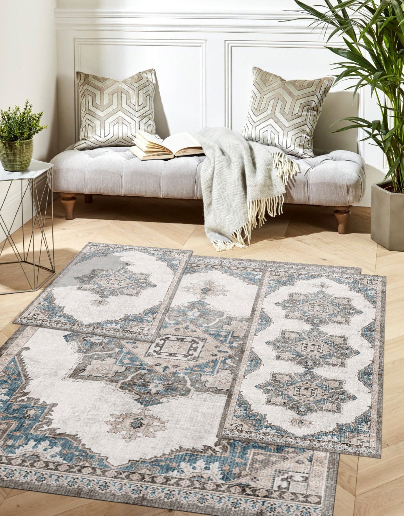 3-Pc. Paris Washable Rug Set image number 0