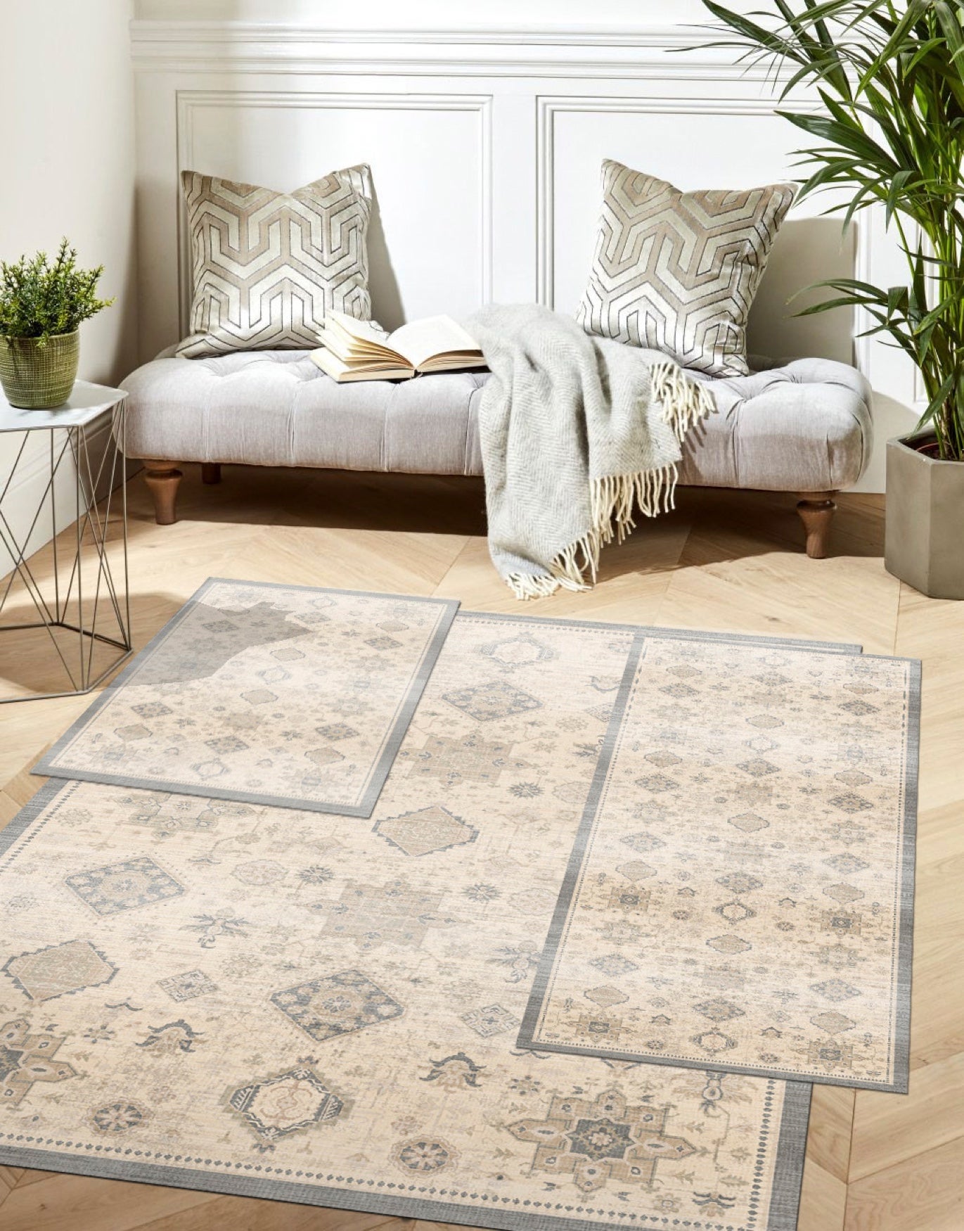 3-Pc. Paris Washable Rug Set image number 0