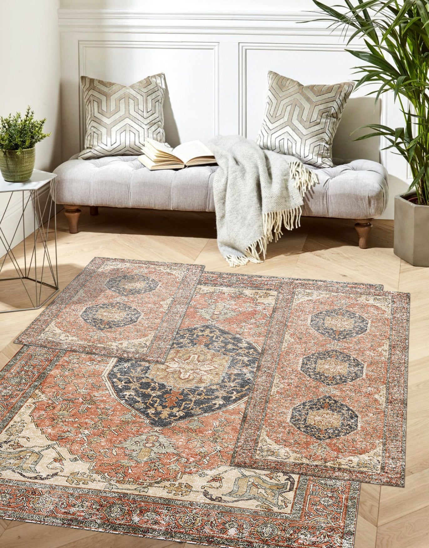 3-Pc. Paris Washable Rug Set image number 0