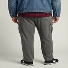 Men's Big & Tall Lightweight Jersey Cargo Sweatpants image number null