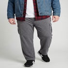 Men's Big & Tall Lightweight Jersey Cargo Sweatpants image number null