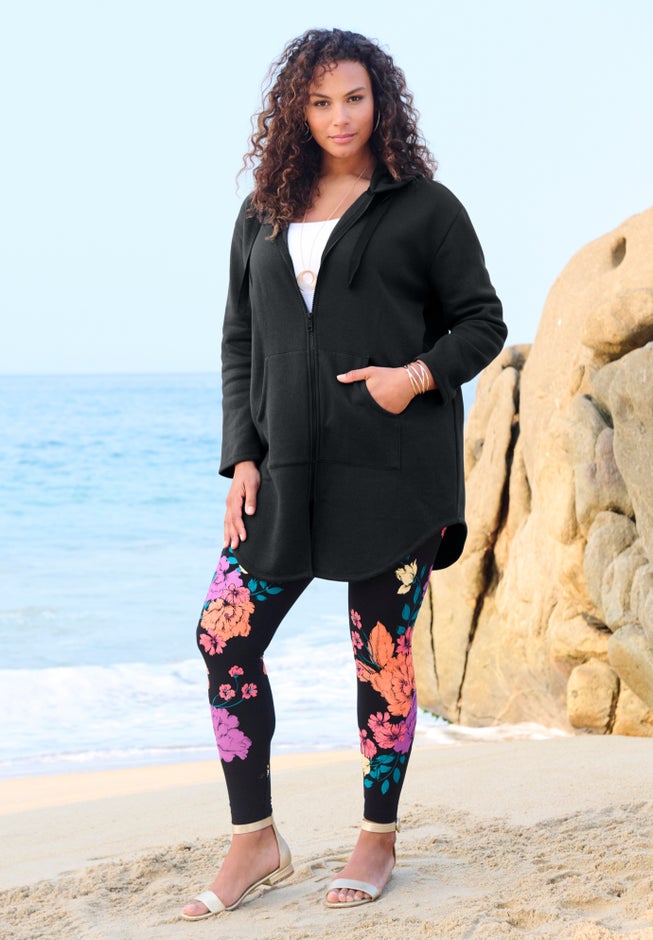 Fleece Zip Hoodie Sweatshirt image number 6