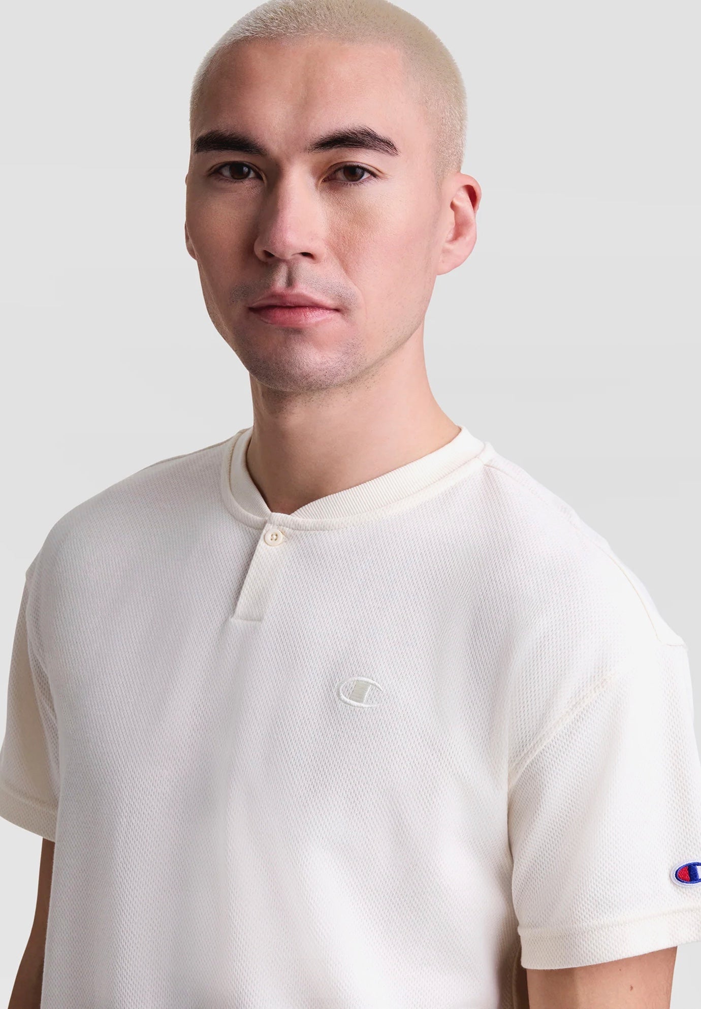 Champion&reg; Textured Henley image number 3