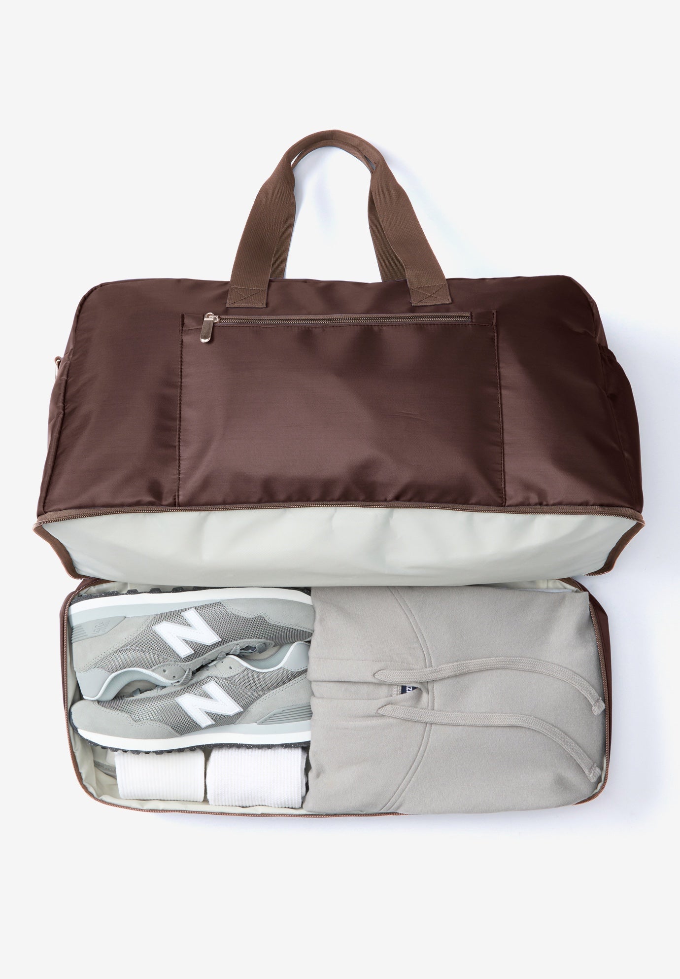 Large Weekend Bag with Zip Around Bottom image number 3