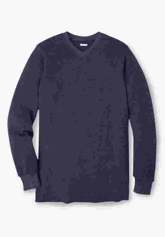 Heavyweight Thermal V-Neck Underwear Shirt image number 0