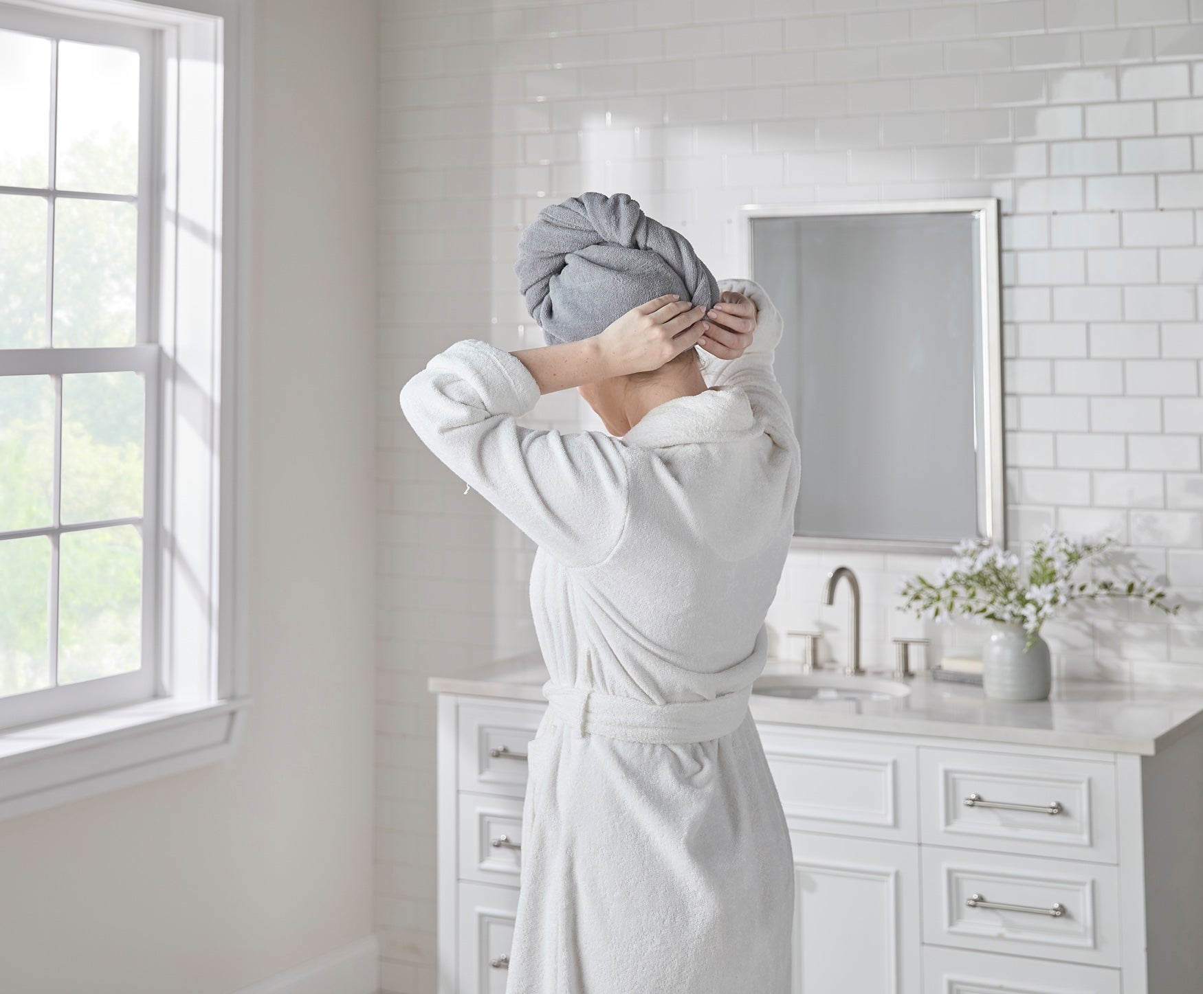  Microfiber Hair Wrap, 2-Pk. image number 2