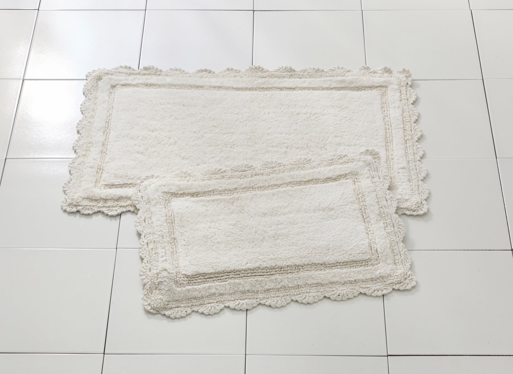 Rectangle Crochet Bath Mat image number 0
