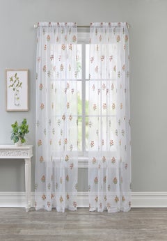 Allover Embriodered Voile Panel