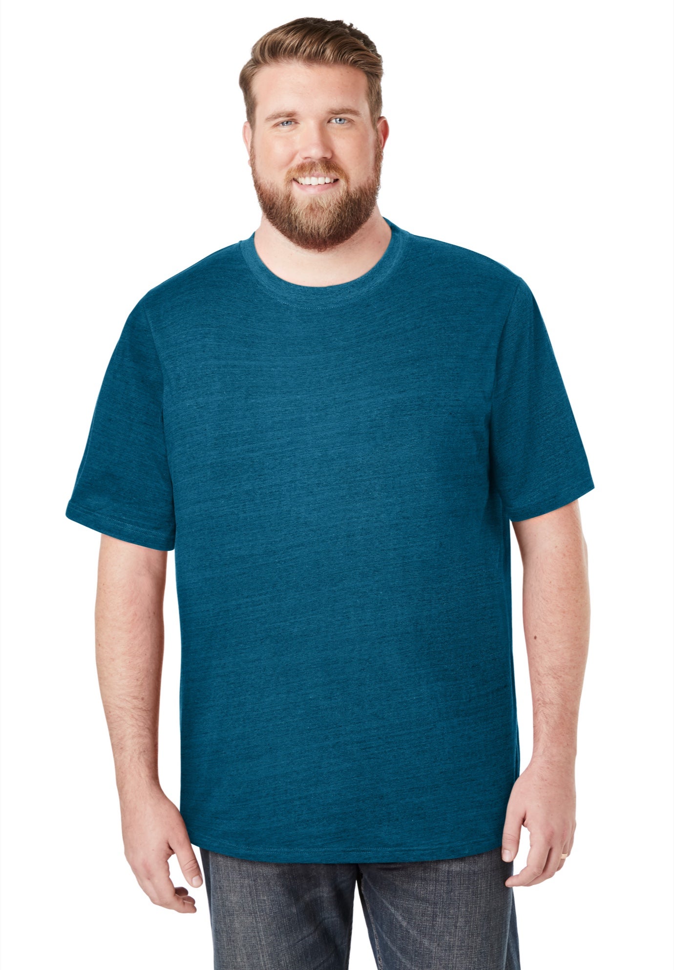 Shrink-Less&trade; Lightweight Crewneck T-Shirt image number 1