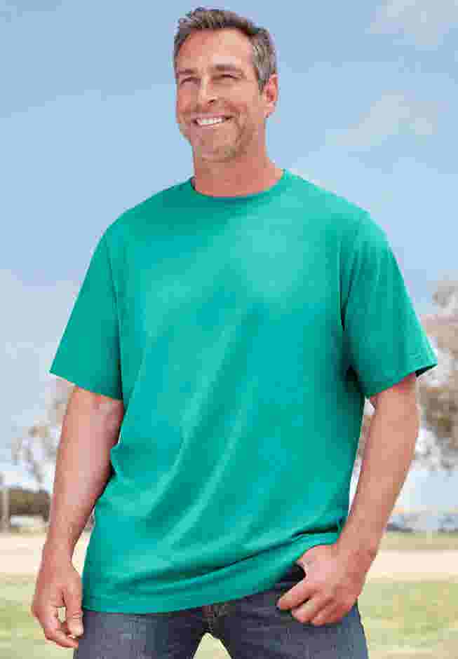 Shrink-Less Lightweight Crewneck T-Shirt image number 3