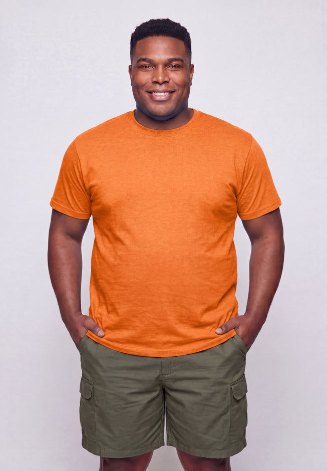 Shrink-Less&trade; Lightweight Crewneck T-Shirt image number 1