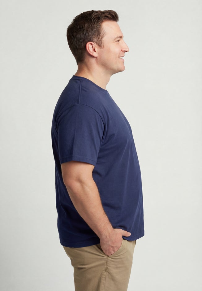 Shrink-Less&trade; Lightweight Crewneck T-Shirt image number 3