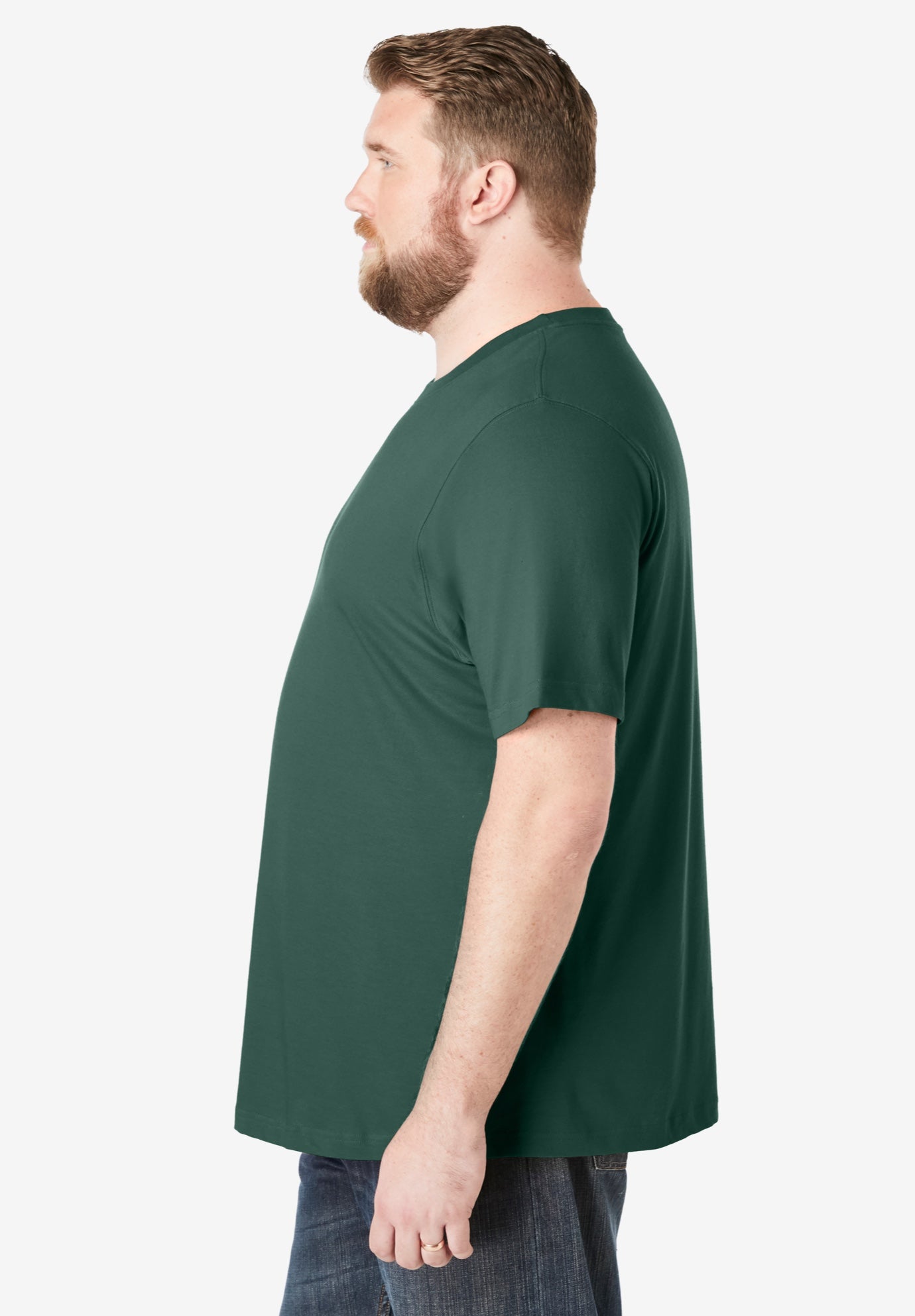 Shrink-Less&trade; Lightweight Crewneck T-Shirt image number 1
