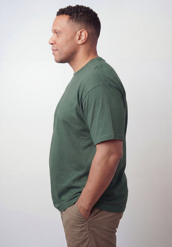 Shrink-Less&trade; Lightweight Crewneck T-Shirt image number 2