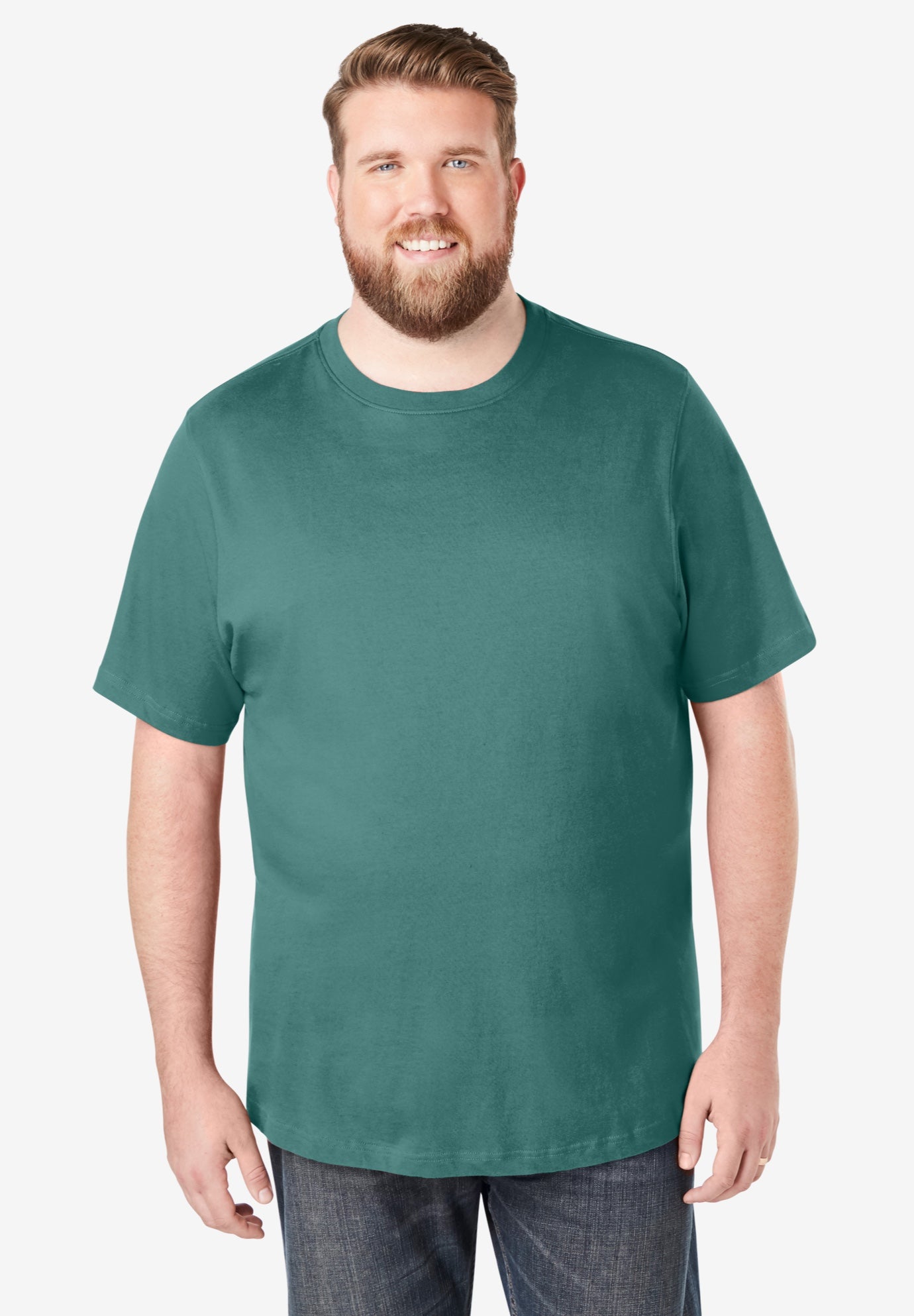 Shrink-Less&trade; Lightweight Crewneck T-Shirt image number 0