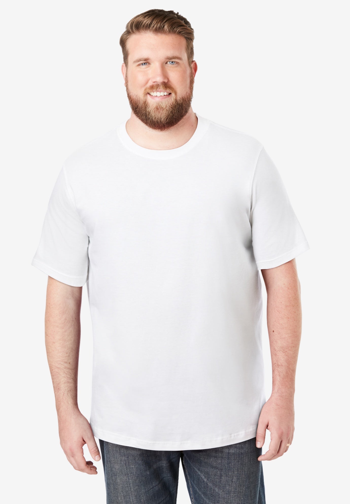 Shrink-Less&trade; Lightweight Crewneck T-Shirt image number 0