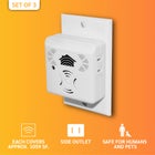 Riddex&reg; Sonic Plus Ultrasonic Pest Repeller, 3-Pack image number null