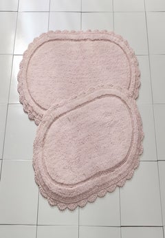 Oval Crochet Bath Mat
