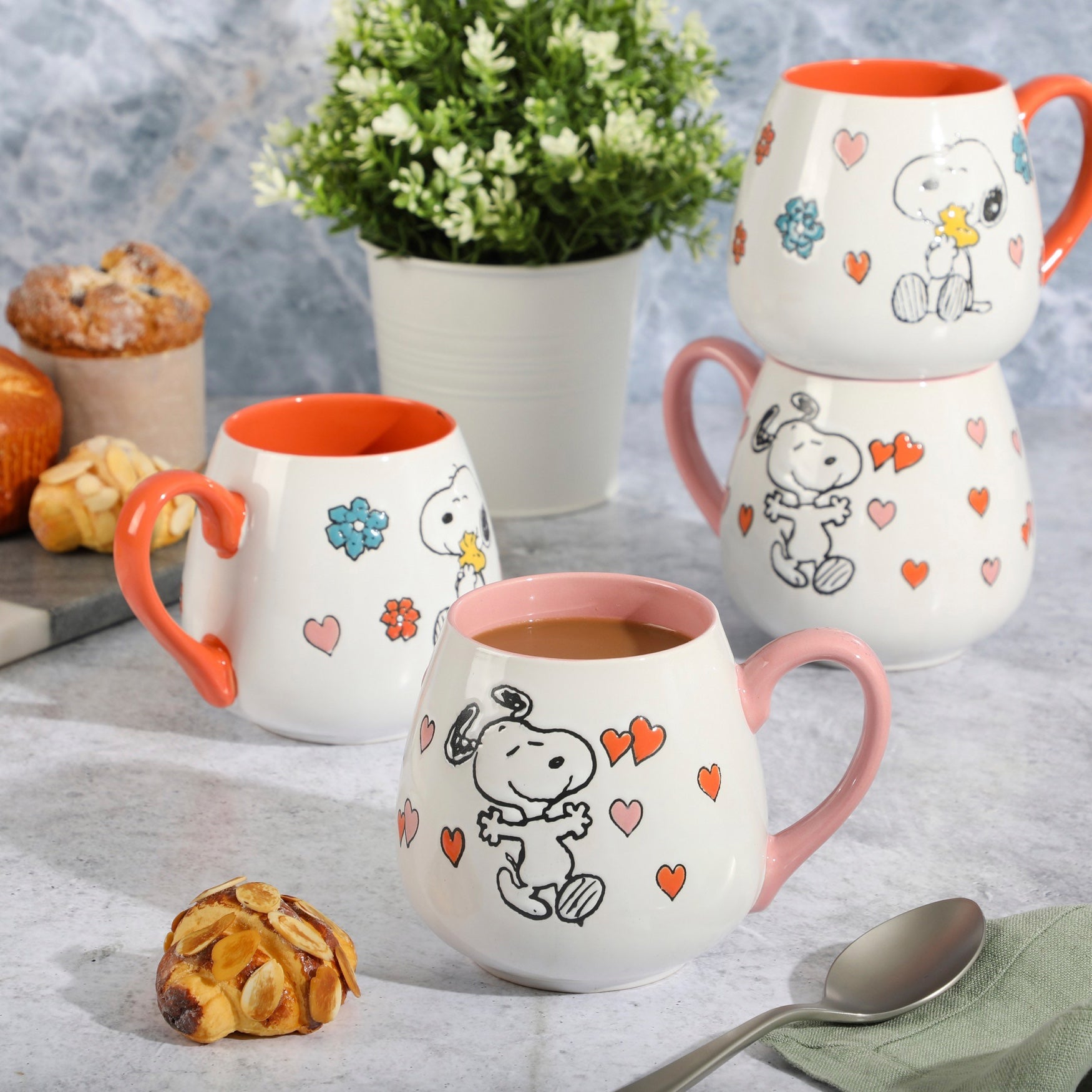 Peanuts® Set of 4 Belly Cups image number 0