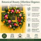  Pre-Lit Botanical Bliss 24&rdquo; Wreath image number null