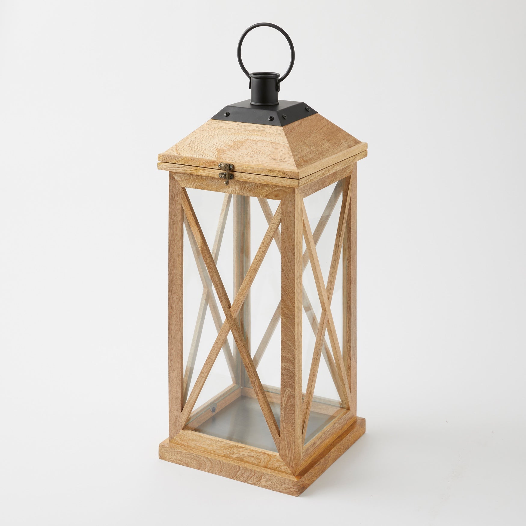  Wooden Square 24" Lantern image number 0