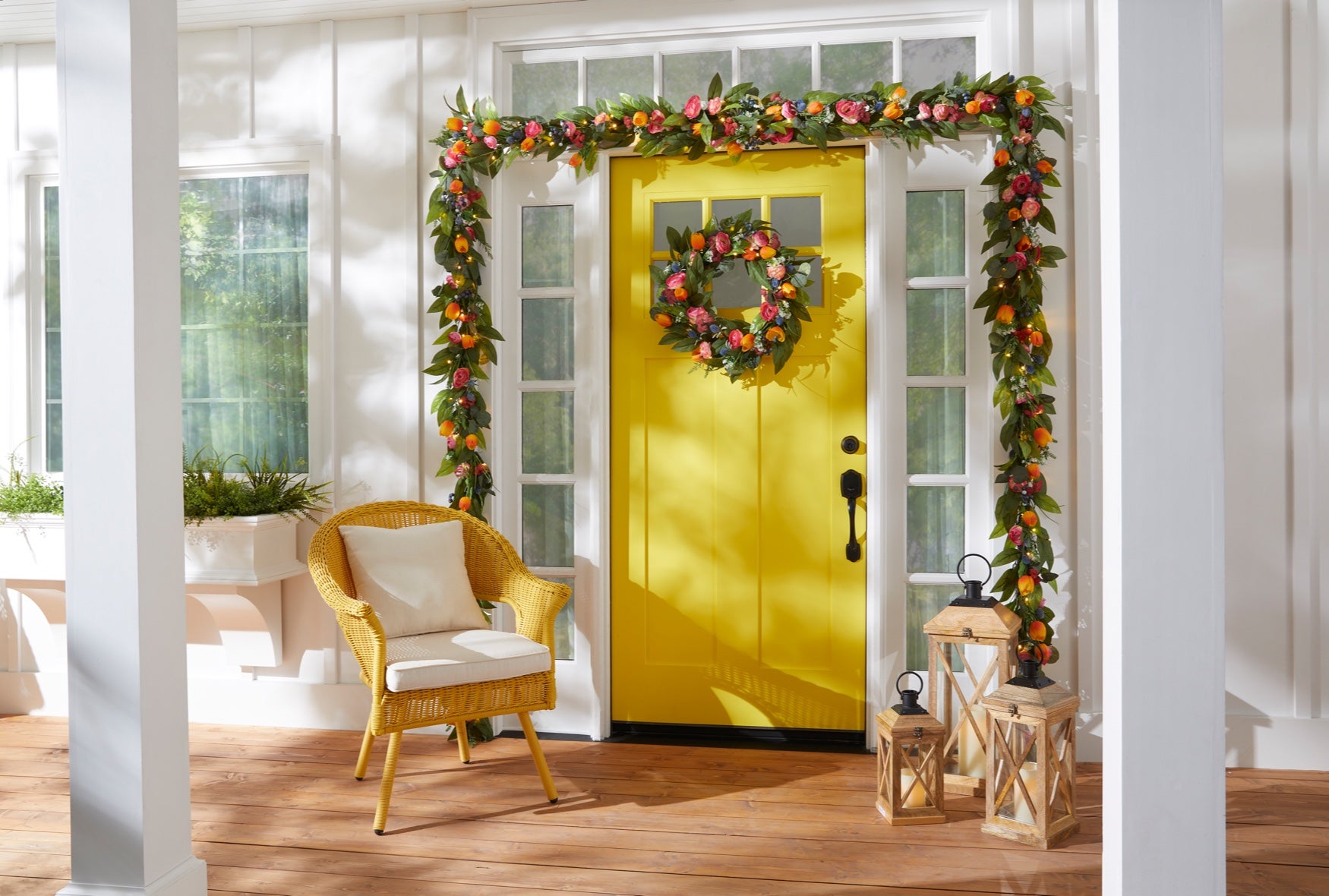  Wooden Square 14" Lantern image number 2