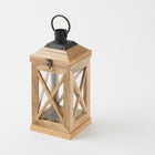  Wooden Square 14" Lantern image number null
