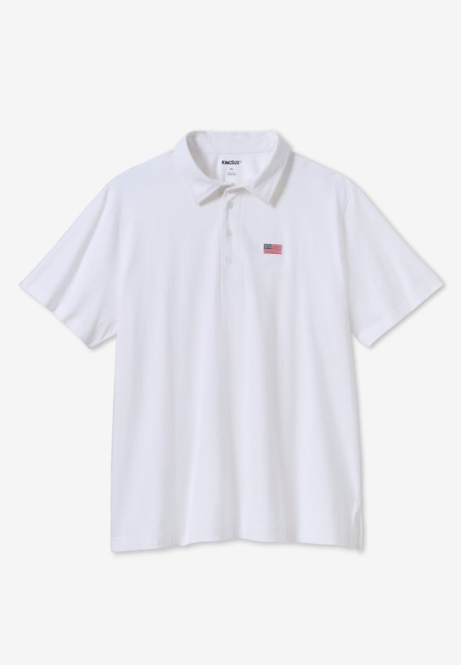 Big and Tall Americana Polo from KingSize image number 5