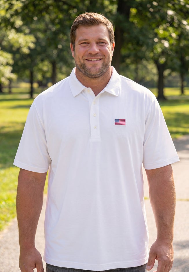 Big and Tall Americana Polo from KingSize image number 1
