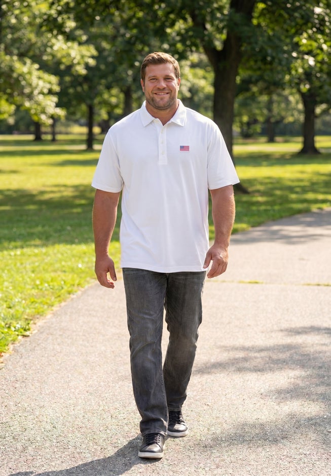 Big and Tall Americana Polo from KingSize image number 4